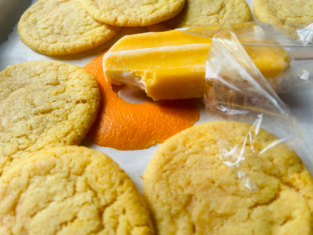 Here Comes the Sun: Orange Creamsicle Sugar Cookie (half-dozen)