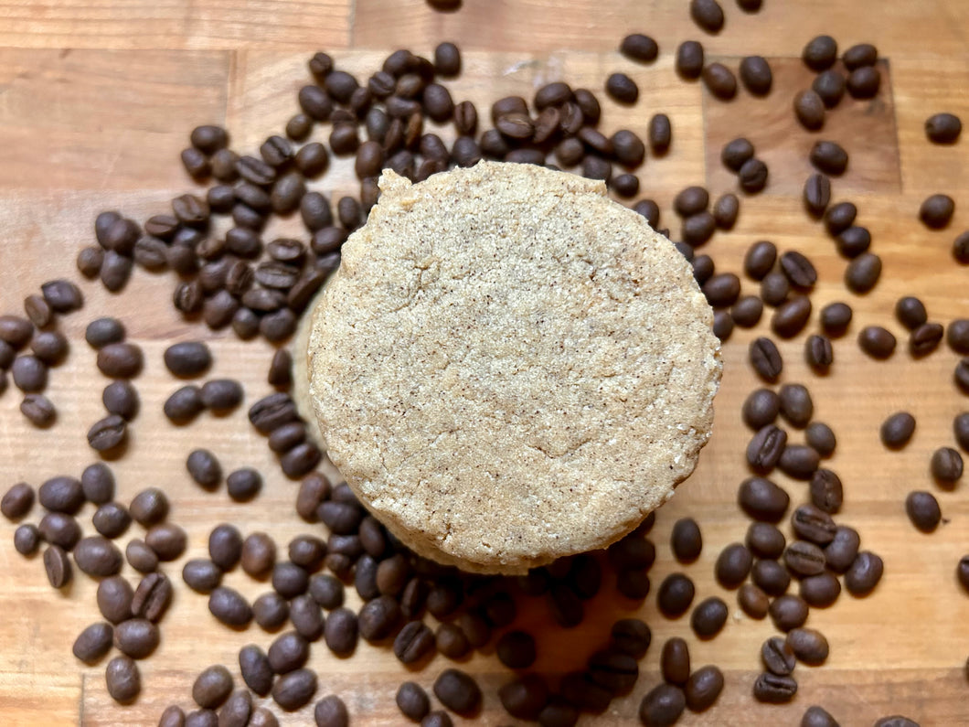 Jane Addams: Coffee and Cream Shortbread featuring Fruits and Roots Coffee (half-dozen)
