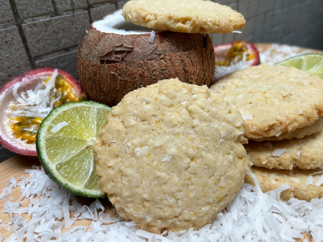 Sandra del Sol: A Vegan-Friendly Coconut Passion Fruit Shortbread  (half-dozen)